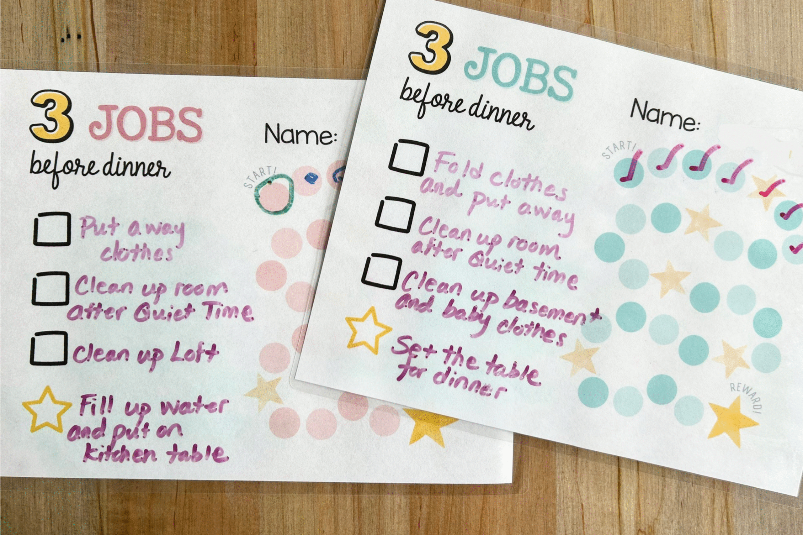 three jobs before dinner
