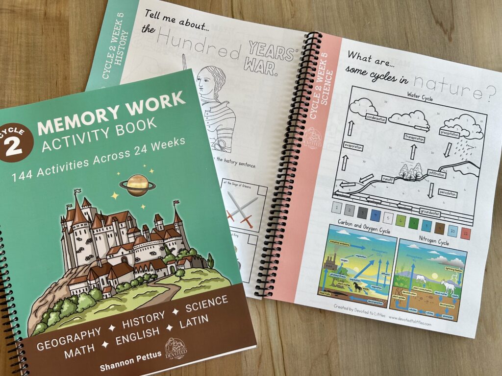cycle 2 memory work activity book