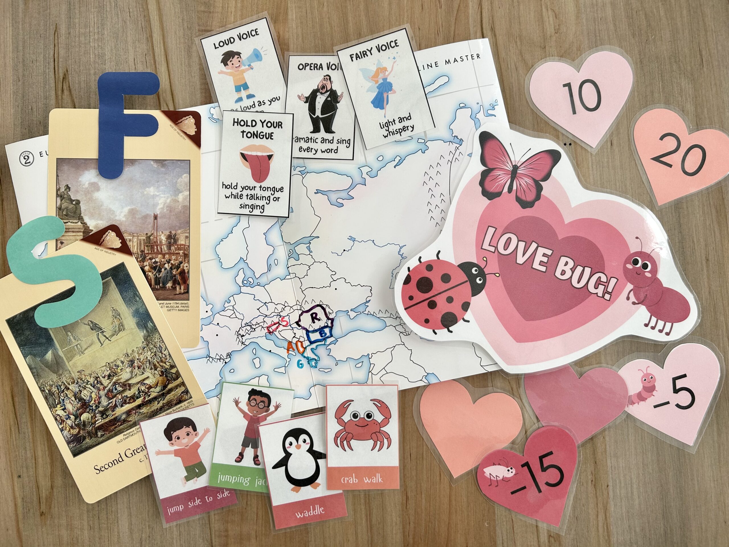 cycle 2 week 16 tutor materials on table