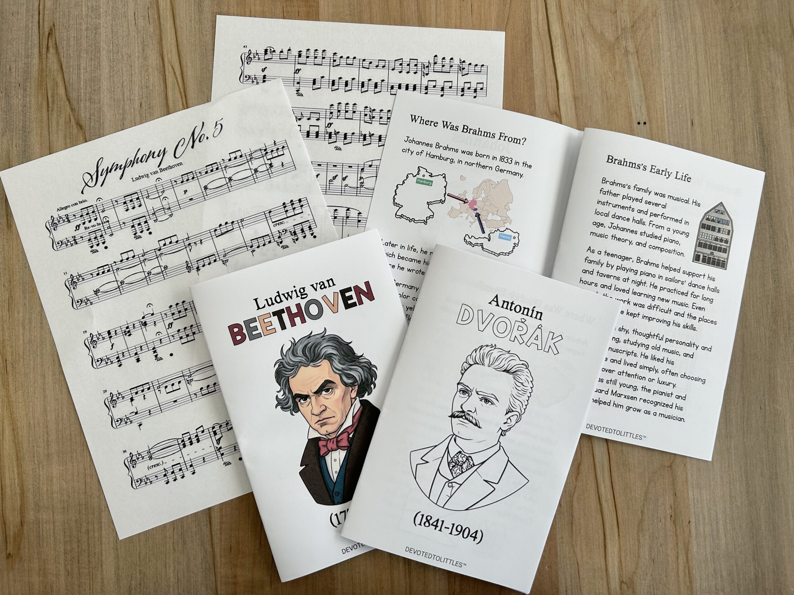 composers mini books