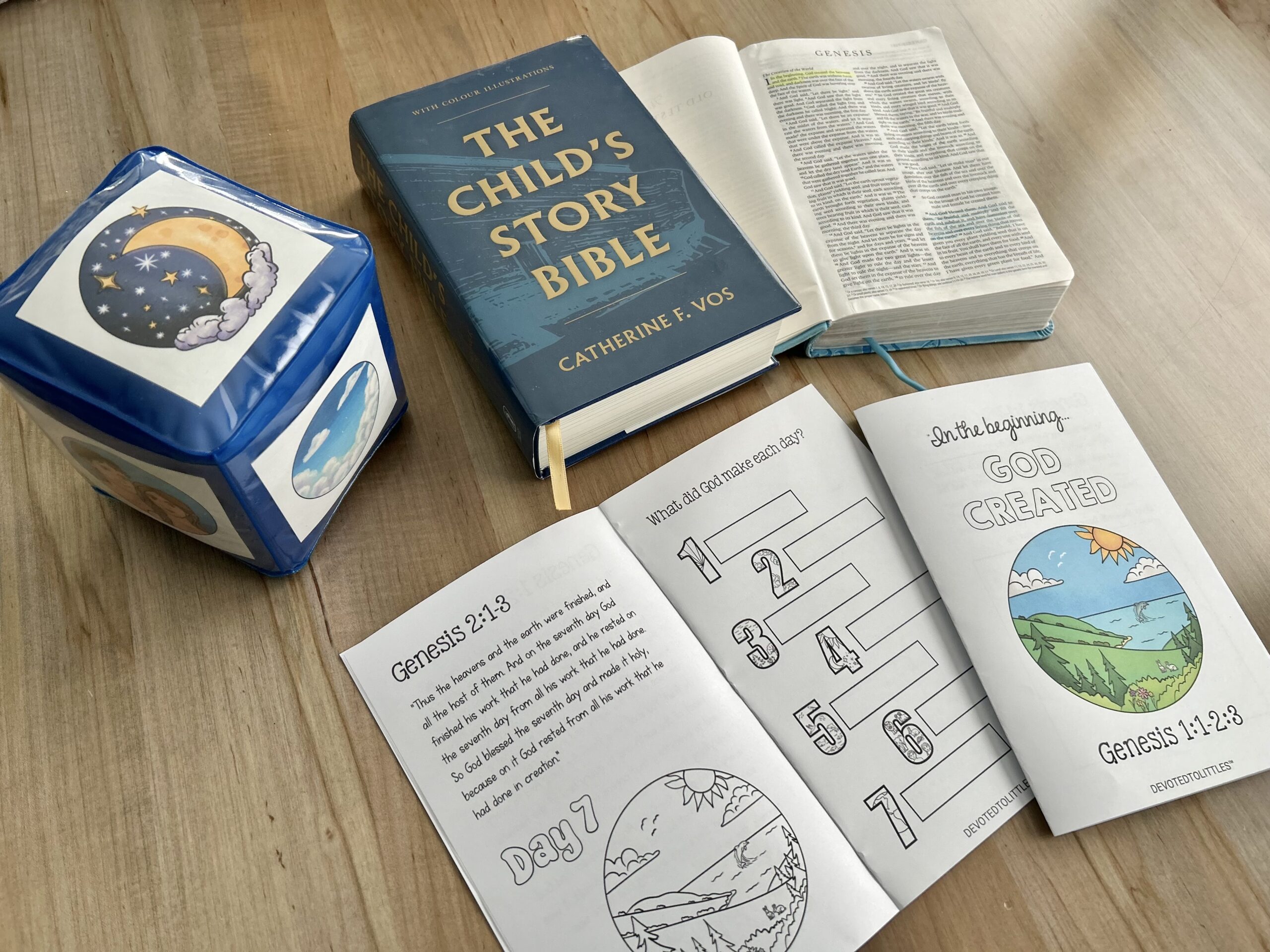 genesis 1 memory book and bible resources