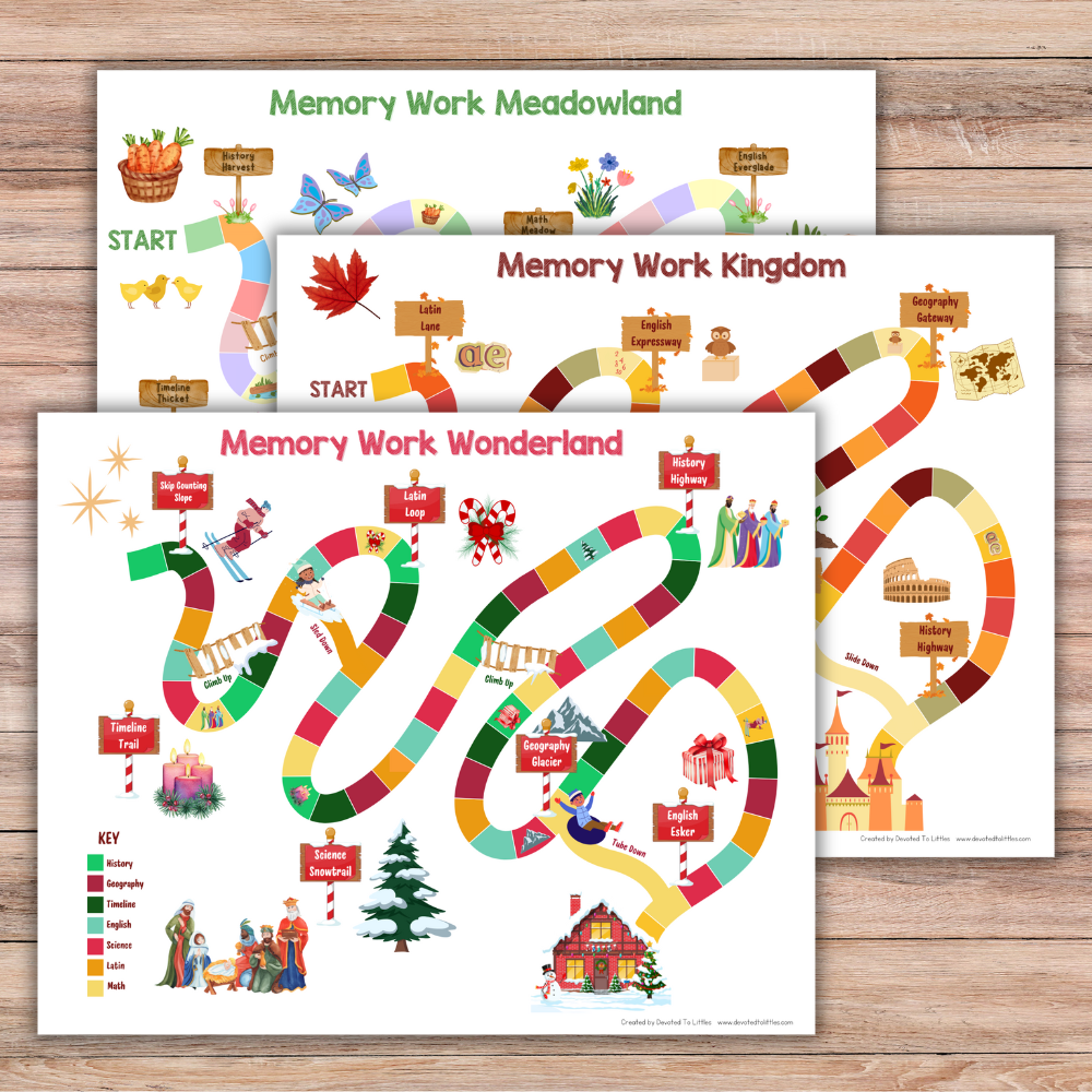 Memory Work Review Board Game Bundle