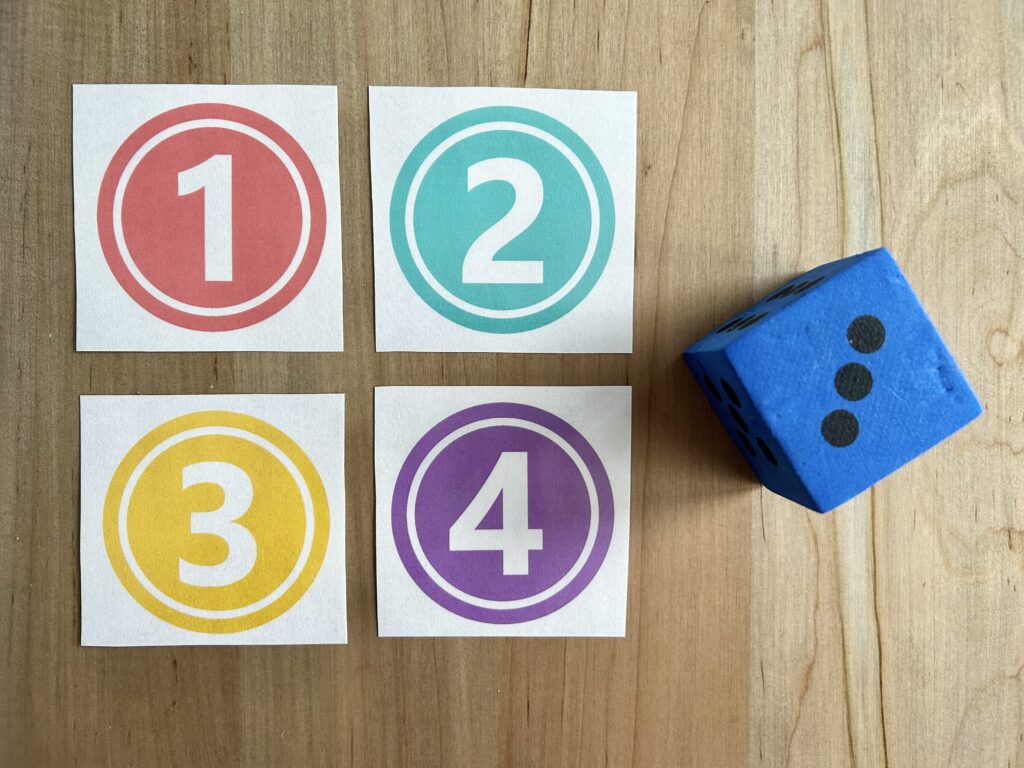 four corner cards for 4 corners review game
