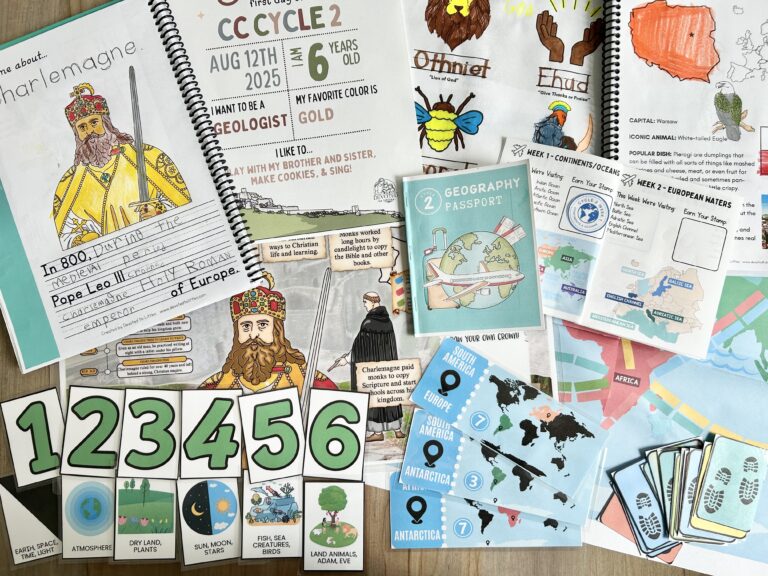 Cycle 2 Week 1 At Home Activities for Classical Homeschooling