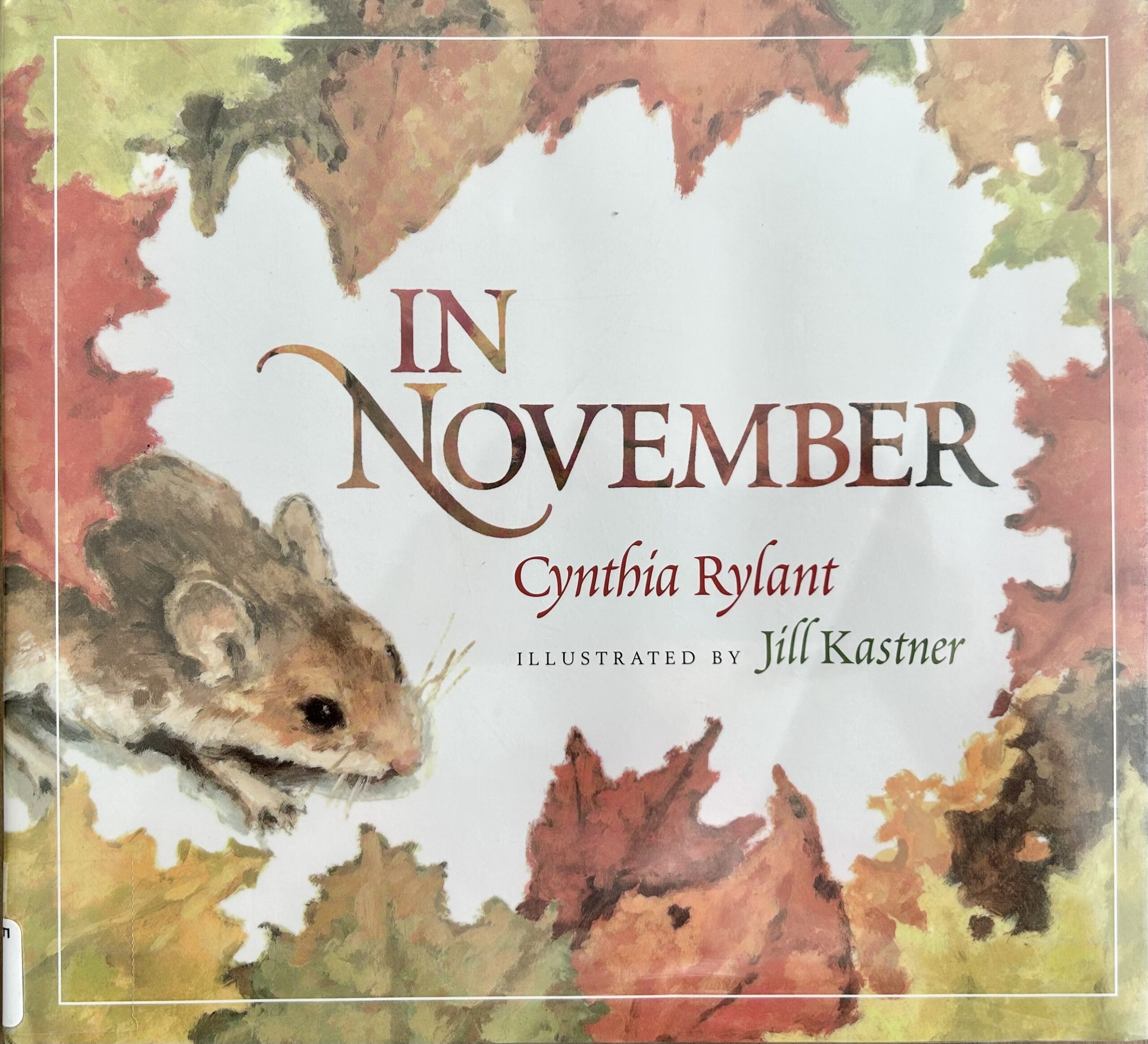 The book, In November by Cynthia Rylant.