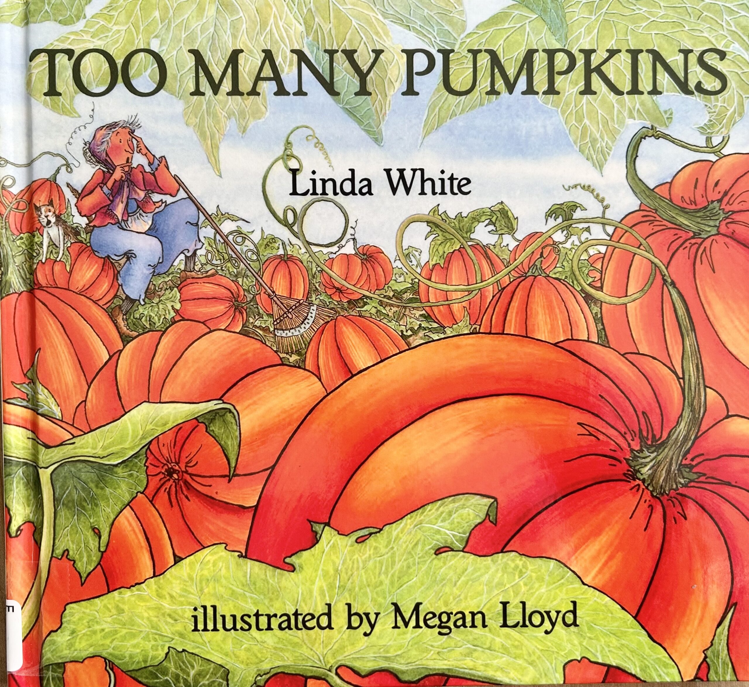 The book, Too Many Pumpkins by Linda White.