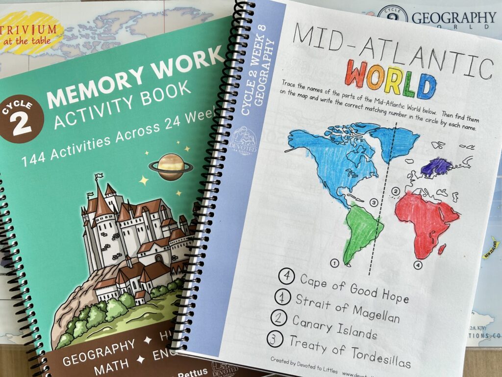 mid-atlantic world in the memory work activity book