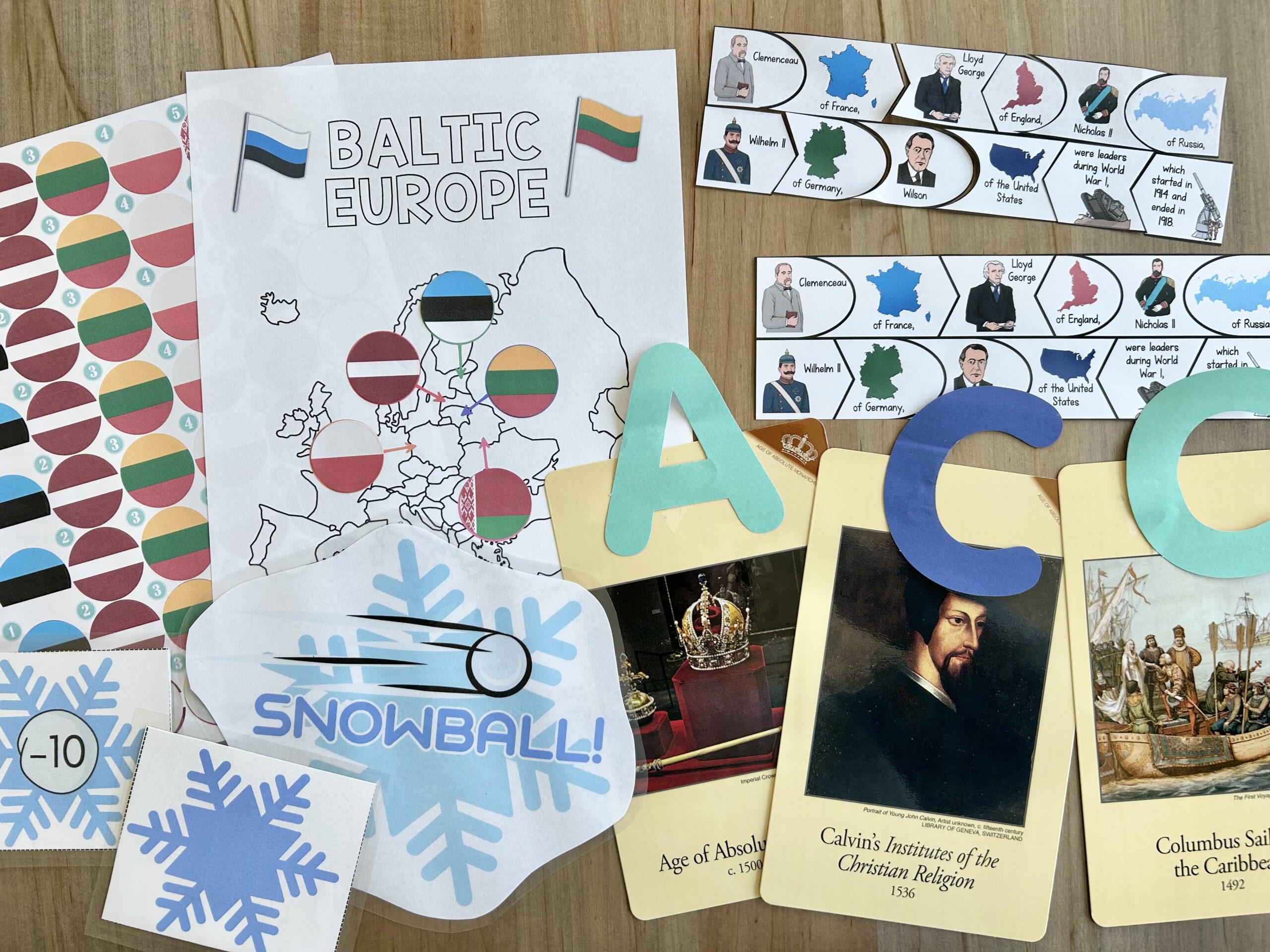 cycle 2 week 14 tutor plans and materials on table