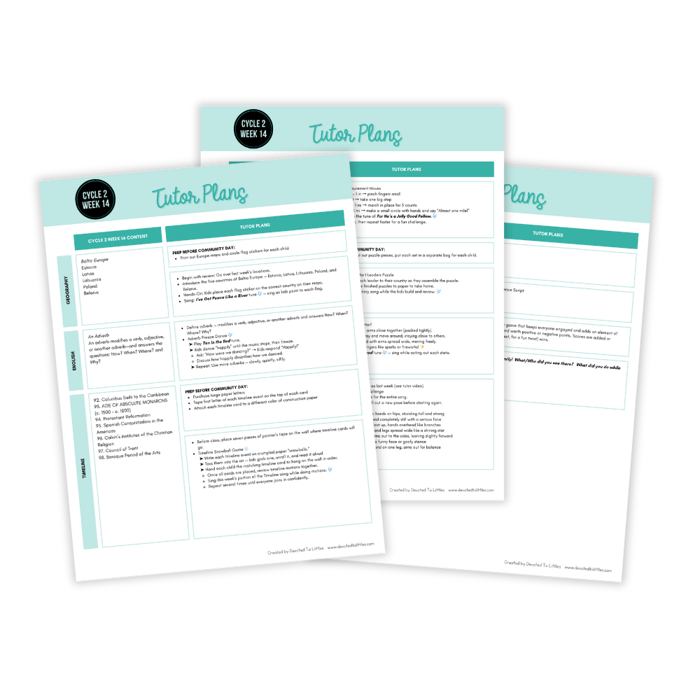 cycle 2 week 14 tutor plans template image