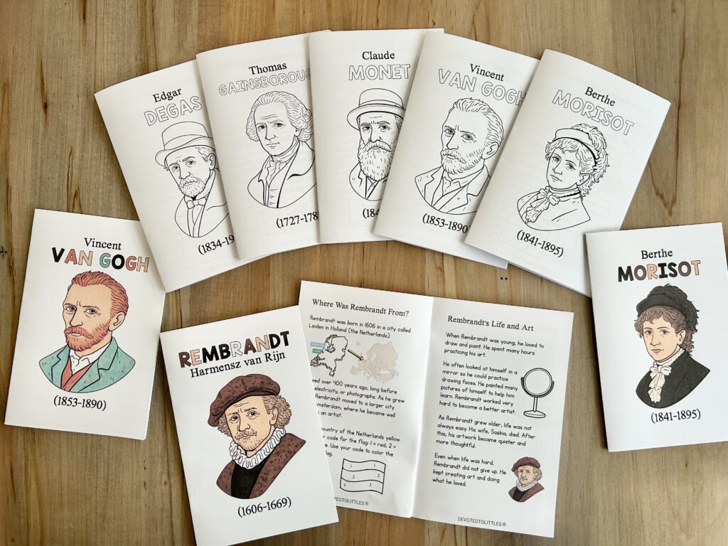 great artist mini books