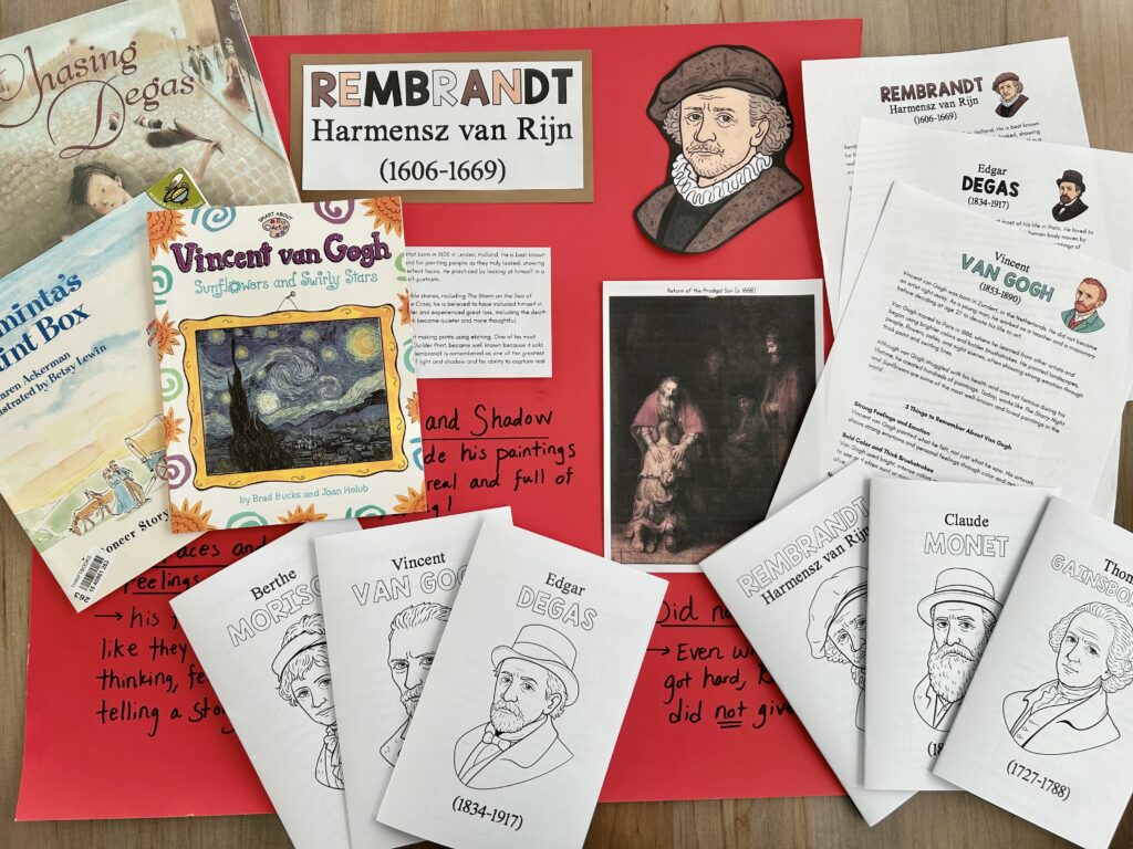 great artists resources and materials