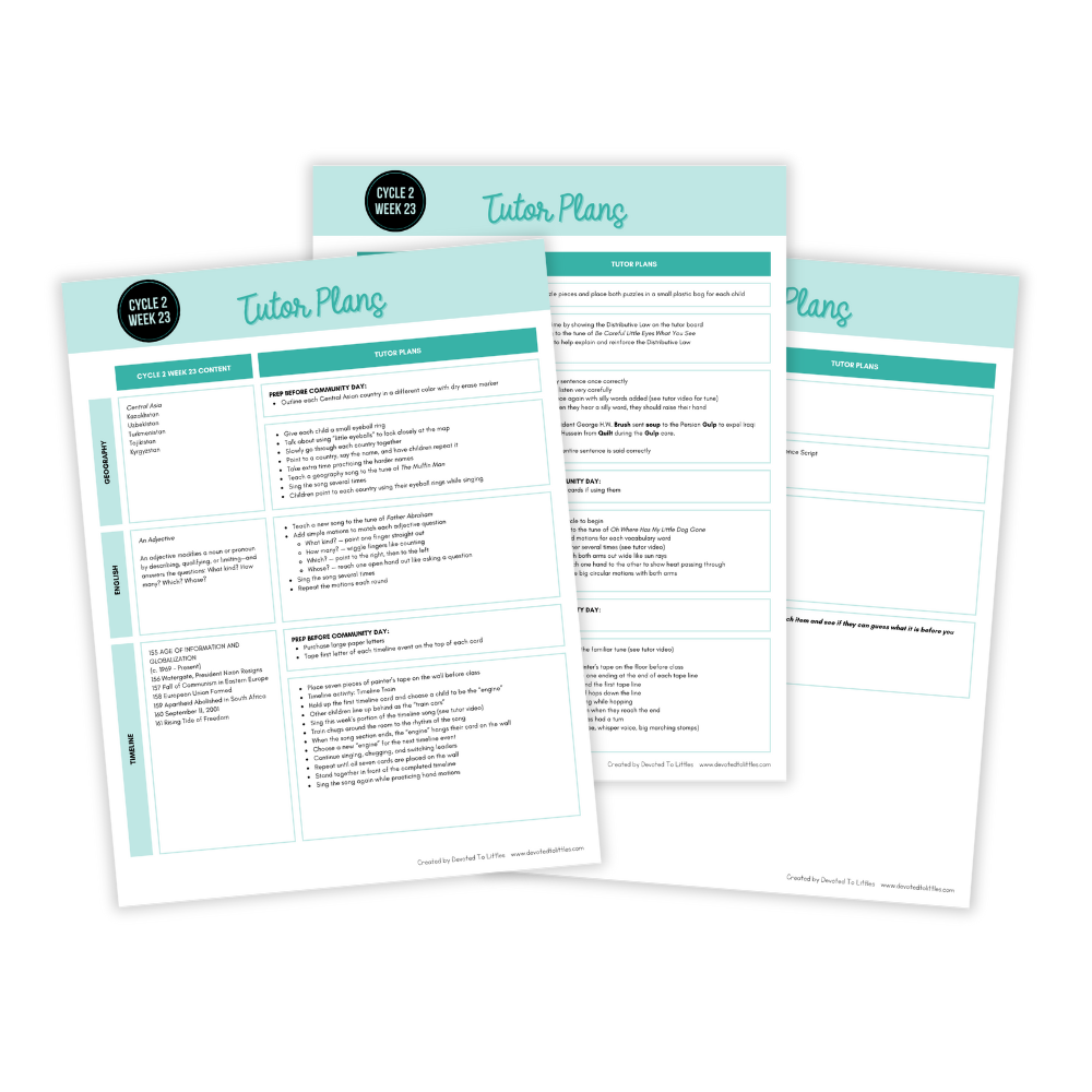 cycle 2 week 23 tutor plans template image