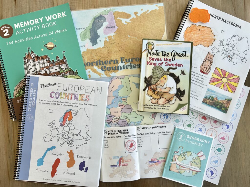 cycle 2 week 13 geography resources on table