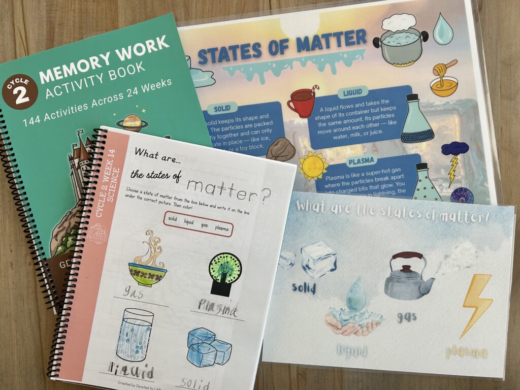 cycle 2 week 14 science activities on table