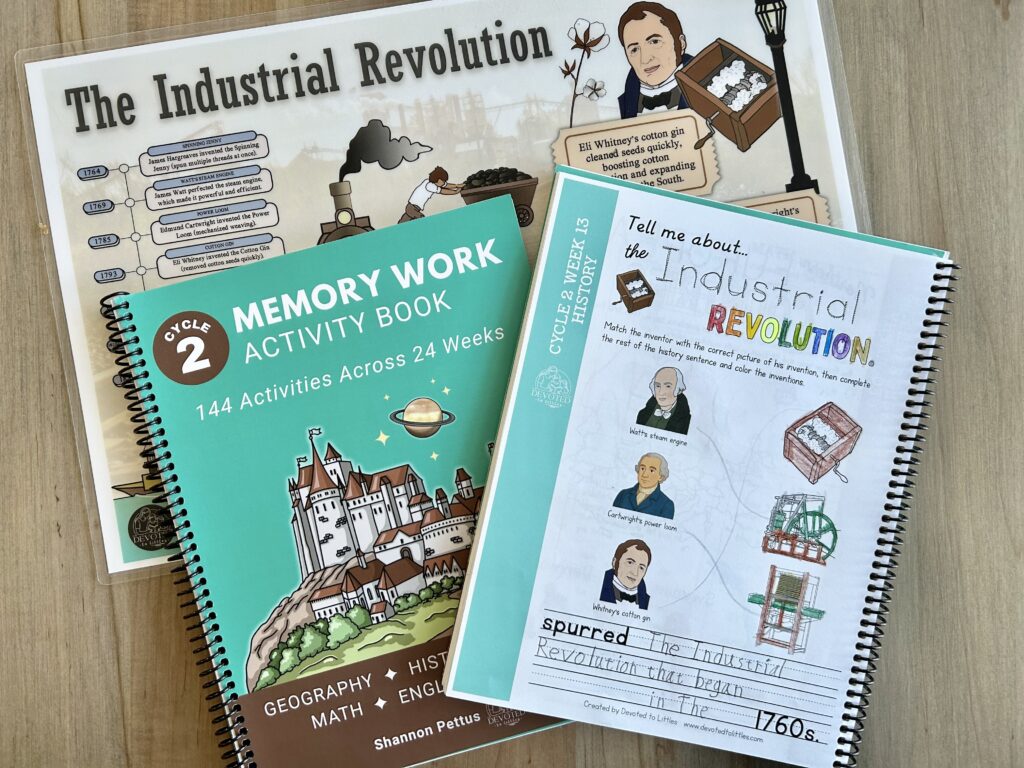 industrial revolution history activity page and activity book
