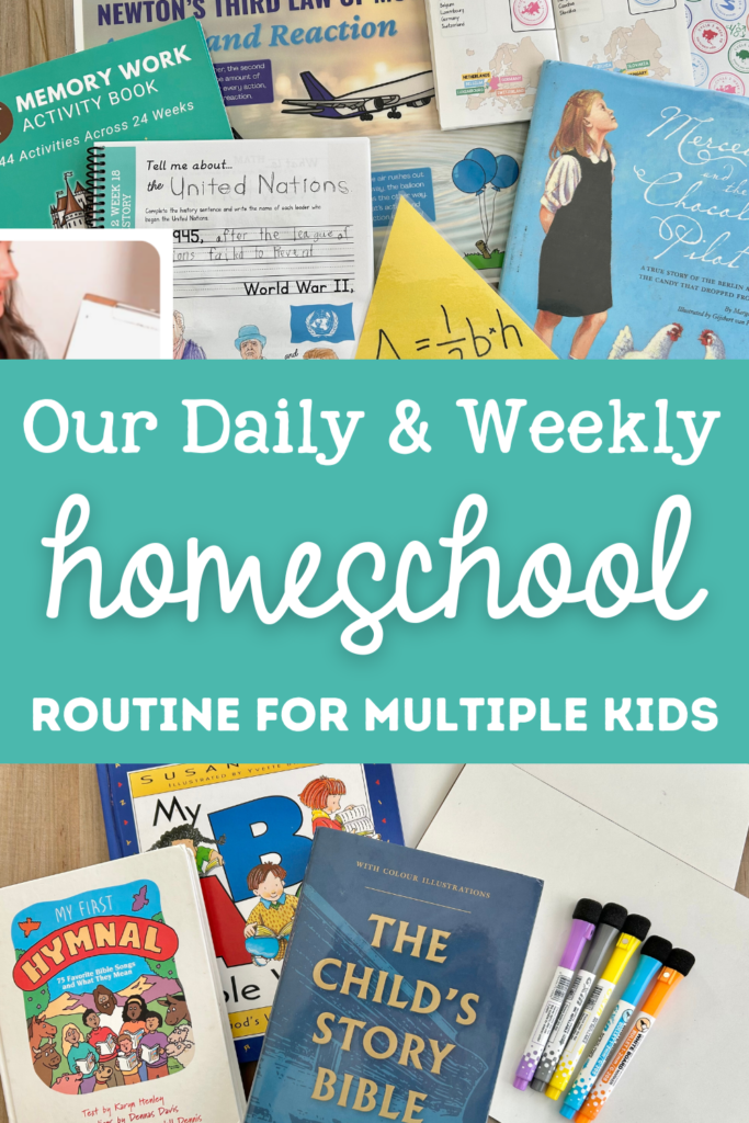 homeschool schedule pinterest pin
