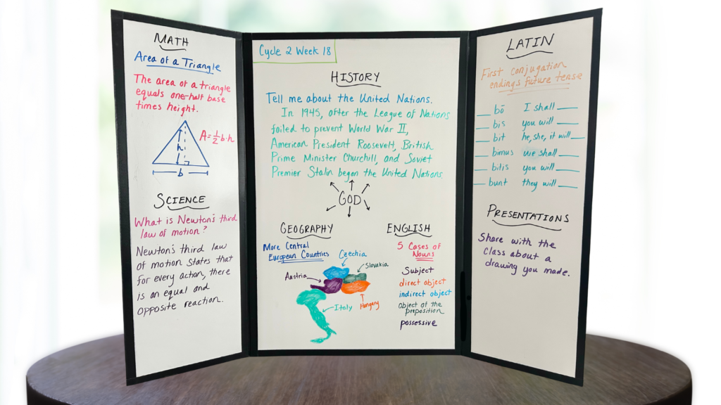 cycle 2 week 18 tutor board