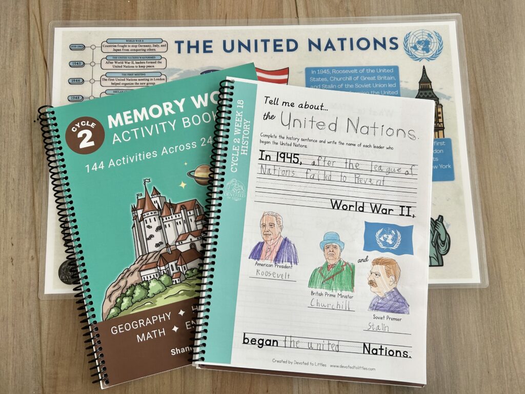 united nations history activity page