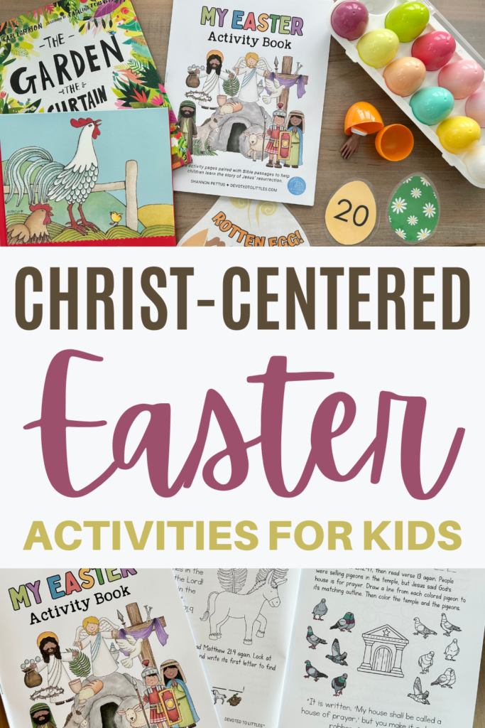 christ-centered easter activities for kids pinterest pin