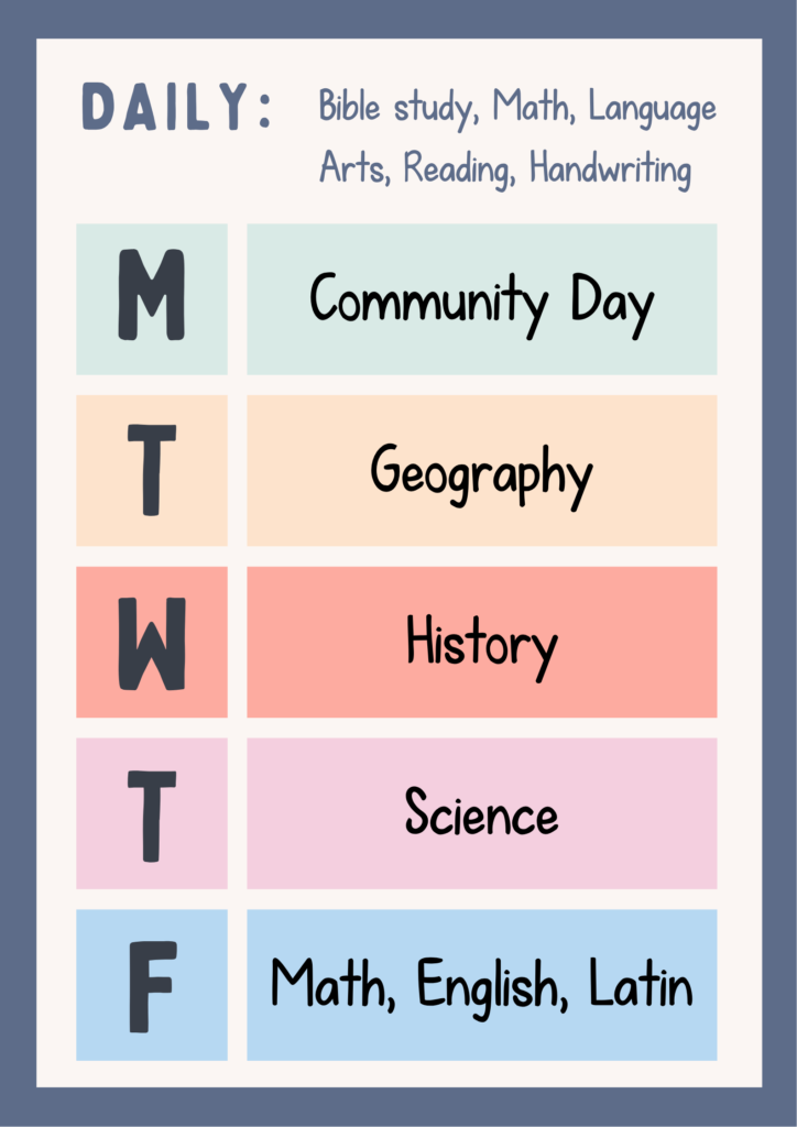 daily schedule