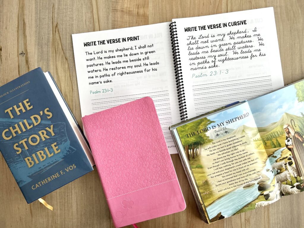 bibles on kitchen table